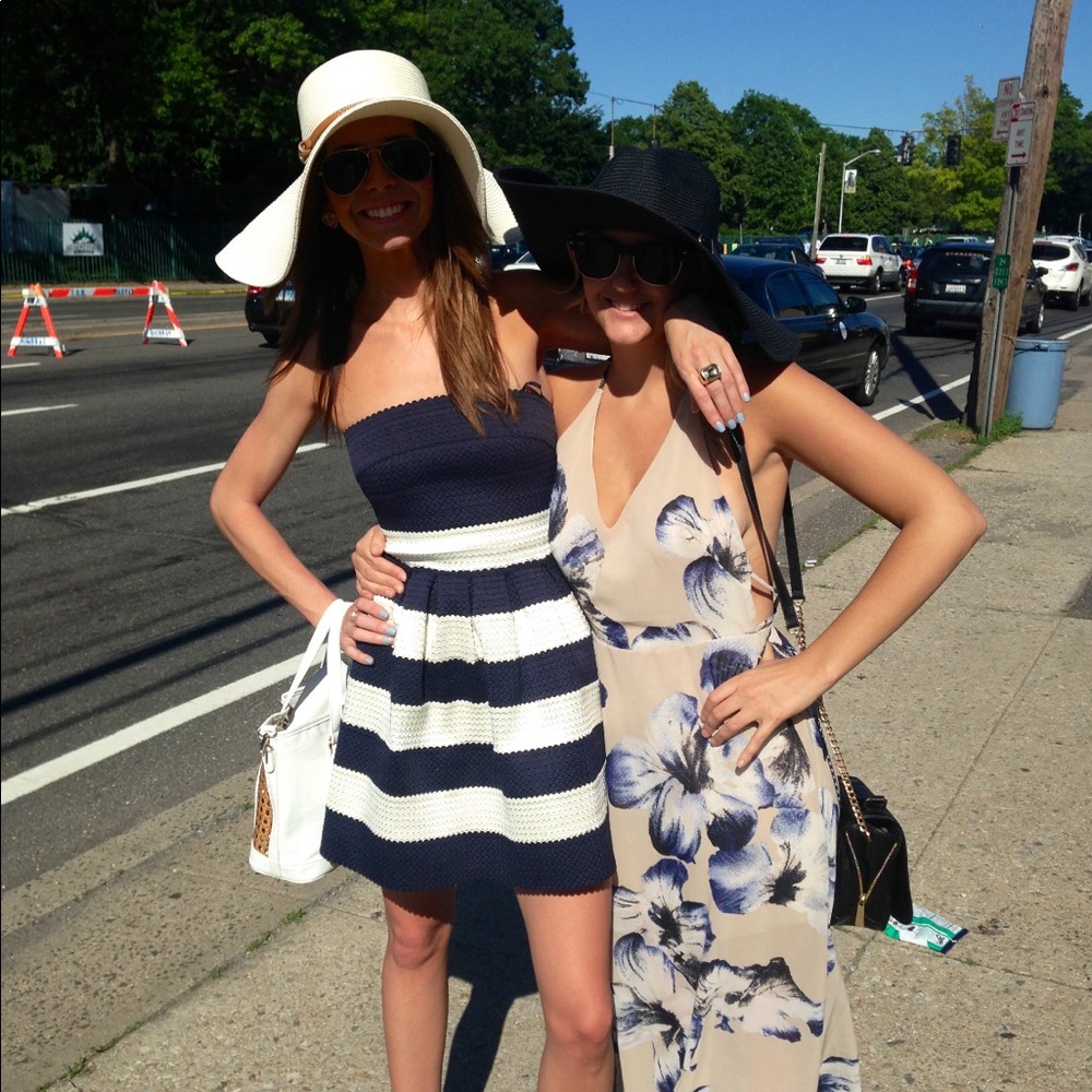 Navy and White Dress!